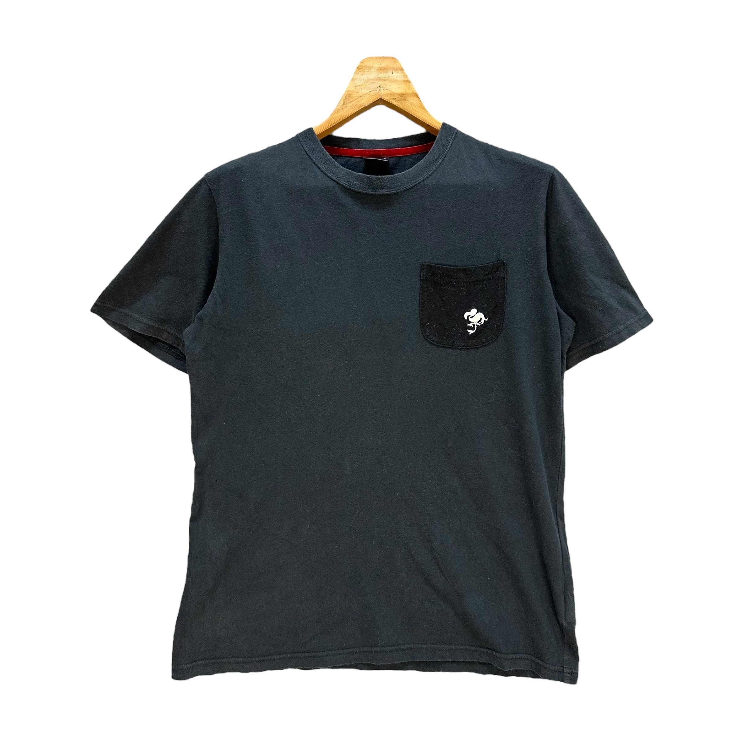 Japanese Brand KISS MARK Single Pocket Flamingo Big Logo Tees #A6-0145 Size US S / EU 44-46 / 1 - 3 Thumbnail