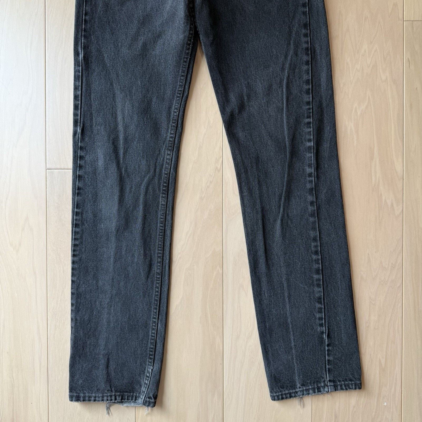 Levi's × Vintage Vintage Levis 505 Jeans 32 Black 90s Workwear Light Wash Size US 32 / EU 48 - 4 Thumbnail