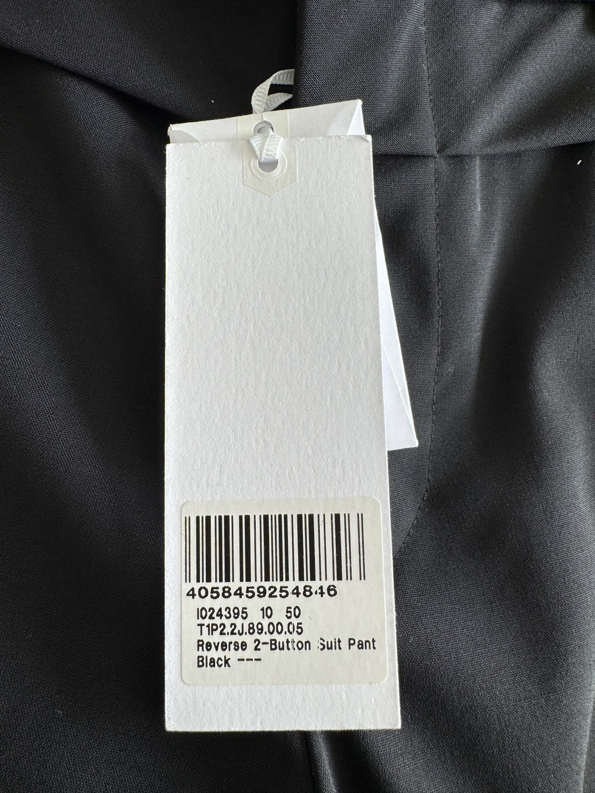 OAMC $1000 Runway Black Wool Reverse 2 Button Suit Pant Size US 33 - 11 Thumbnail