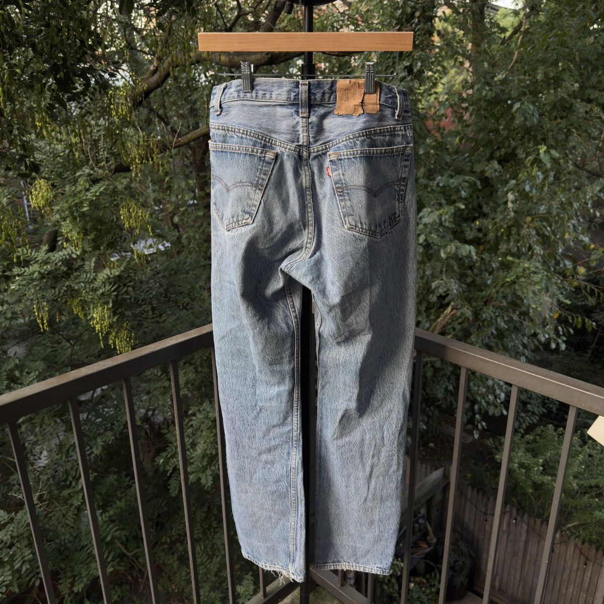Levi's 90s Levi's 501 Thrashed Faded Distressed Jeans ERD Grunge Size US 29 - 2 Thumbnail