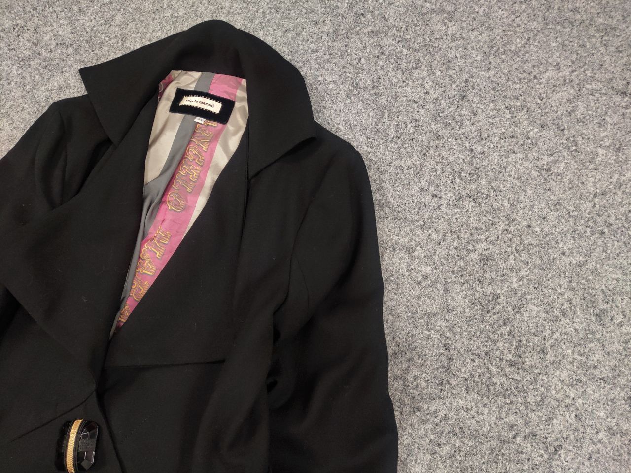 Vintage Vintage Angelo Marani Italy Designer Black Classic Jacket Size M / US 6-8 / IT 42-44 - 4 Thumbnail
