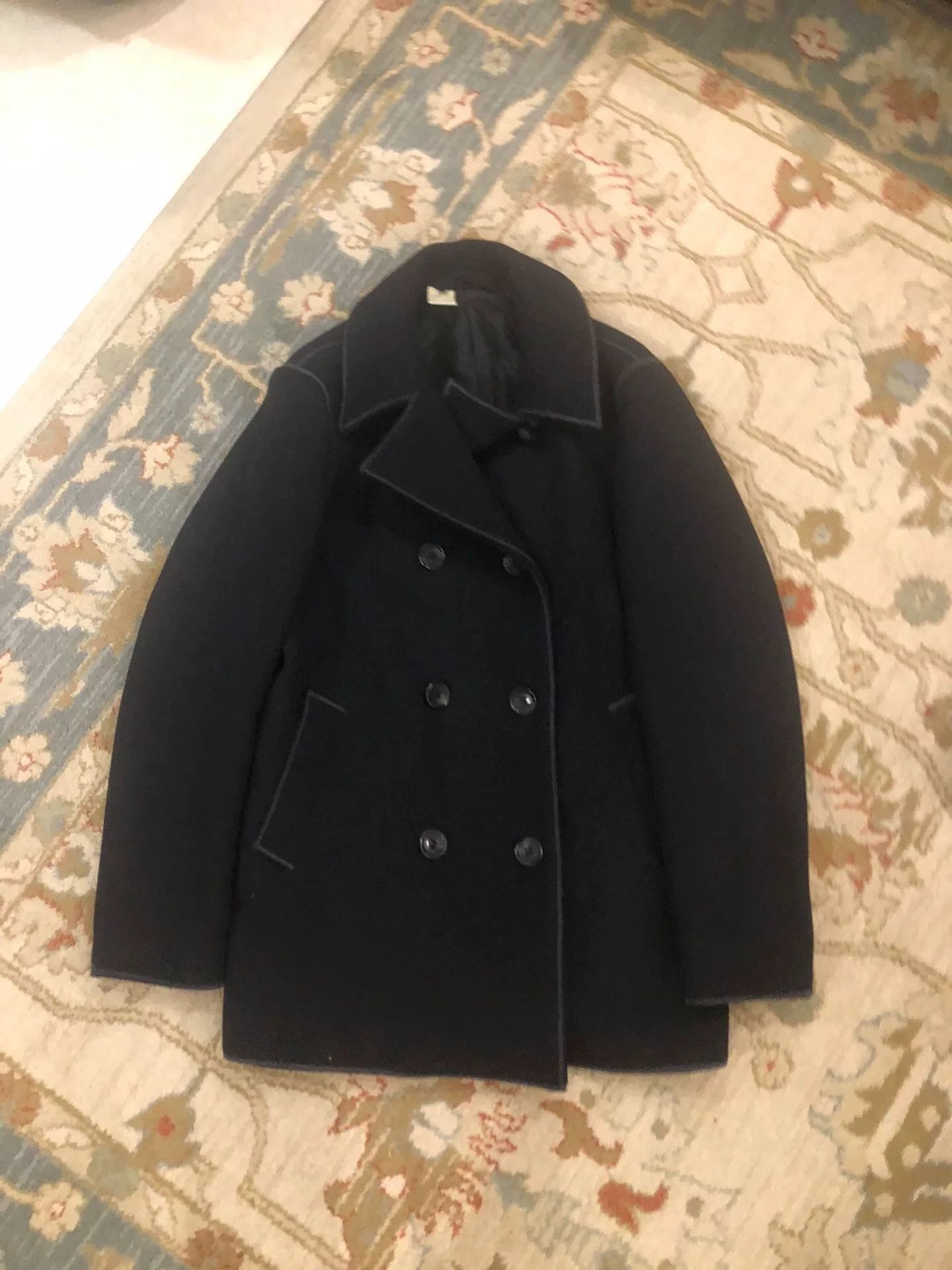 N.Hoolywood n.hoolywood Wool Double-Breasted Coat Size US XXS / EU 40 - 1 Thumbnail