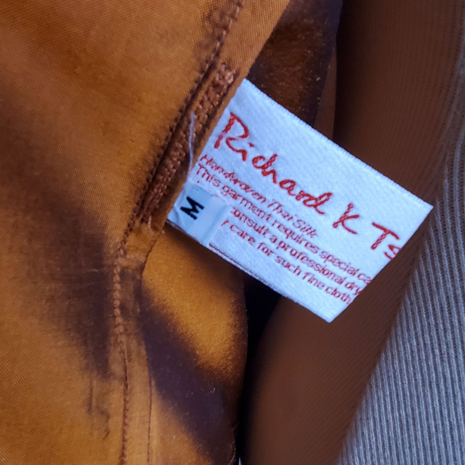 Other Richard K Tsao Orange Silk Ruffle Statement Jacket M Size M / US 6-8 / IT 42-44 - 6 Thumbnail