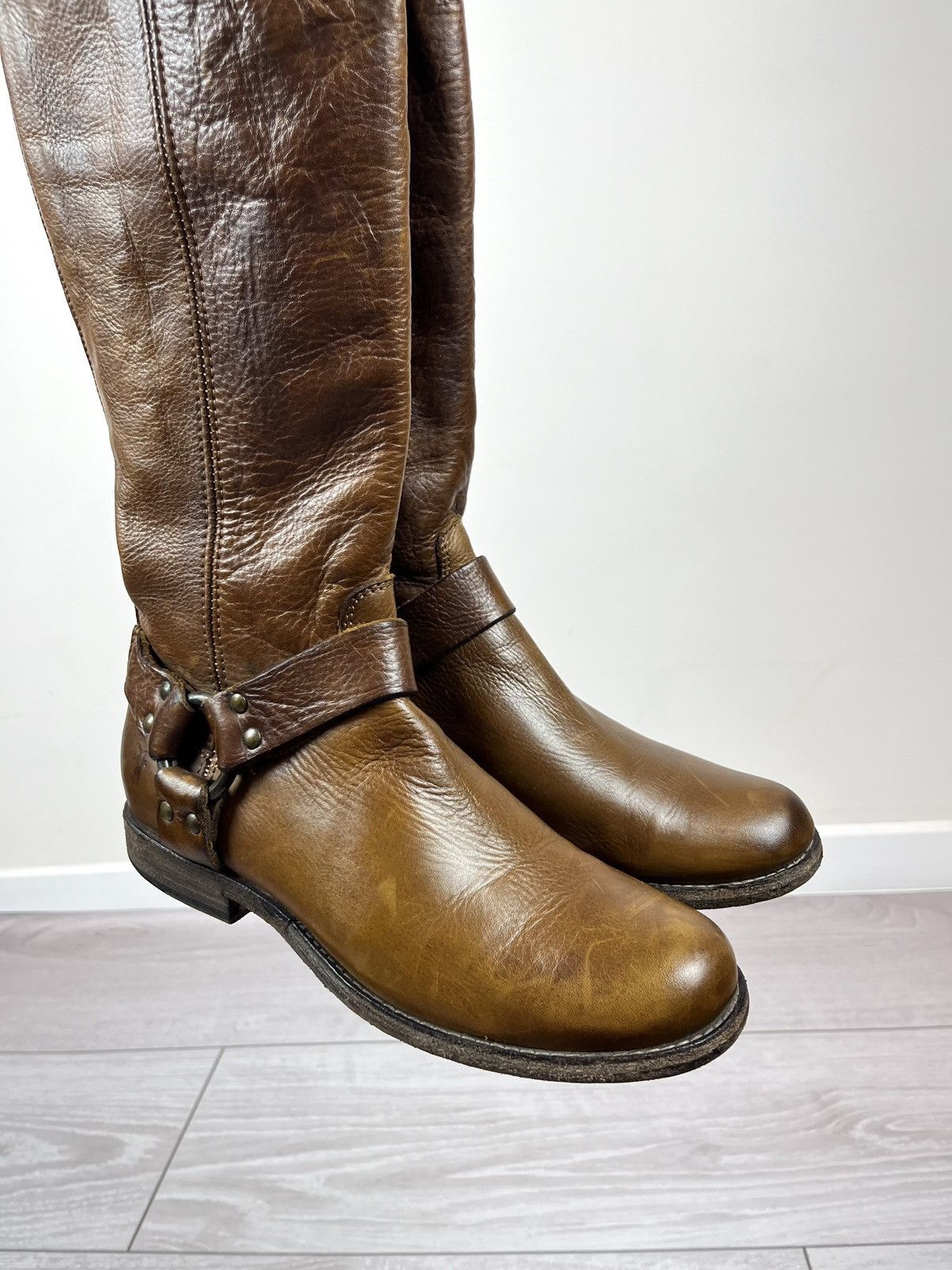 Frye Frye USA Melissa Brown Leather High Womens Boots Size US 7 / IT 37 - 7 Thumbnail