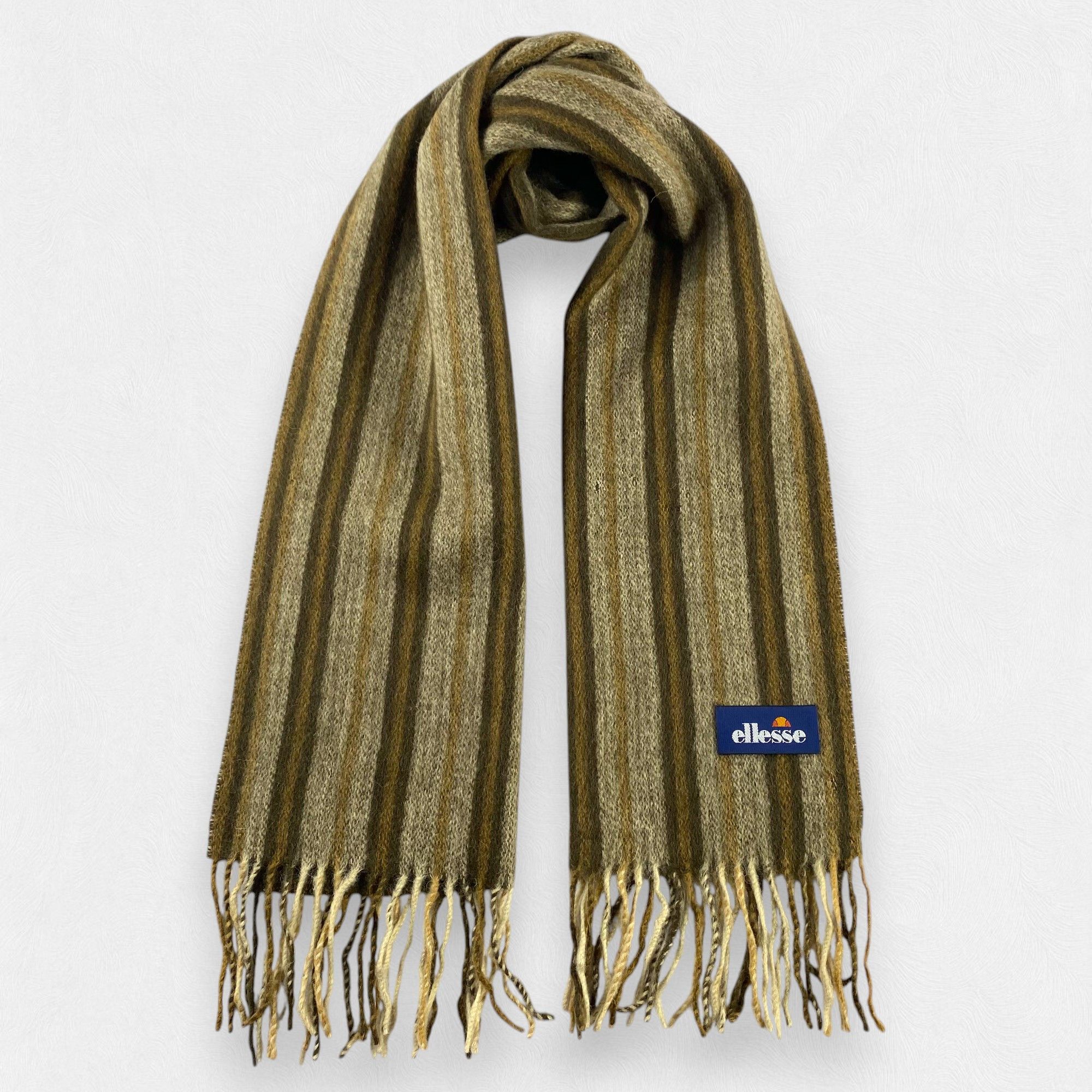 Ellesse Ellesse Stripe Scarf Neck Wrap Wool Muffler Size ONE SIZE - 1 Thumbnail