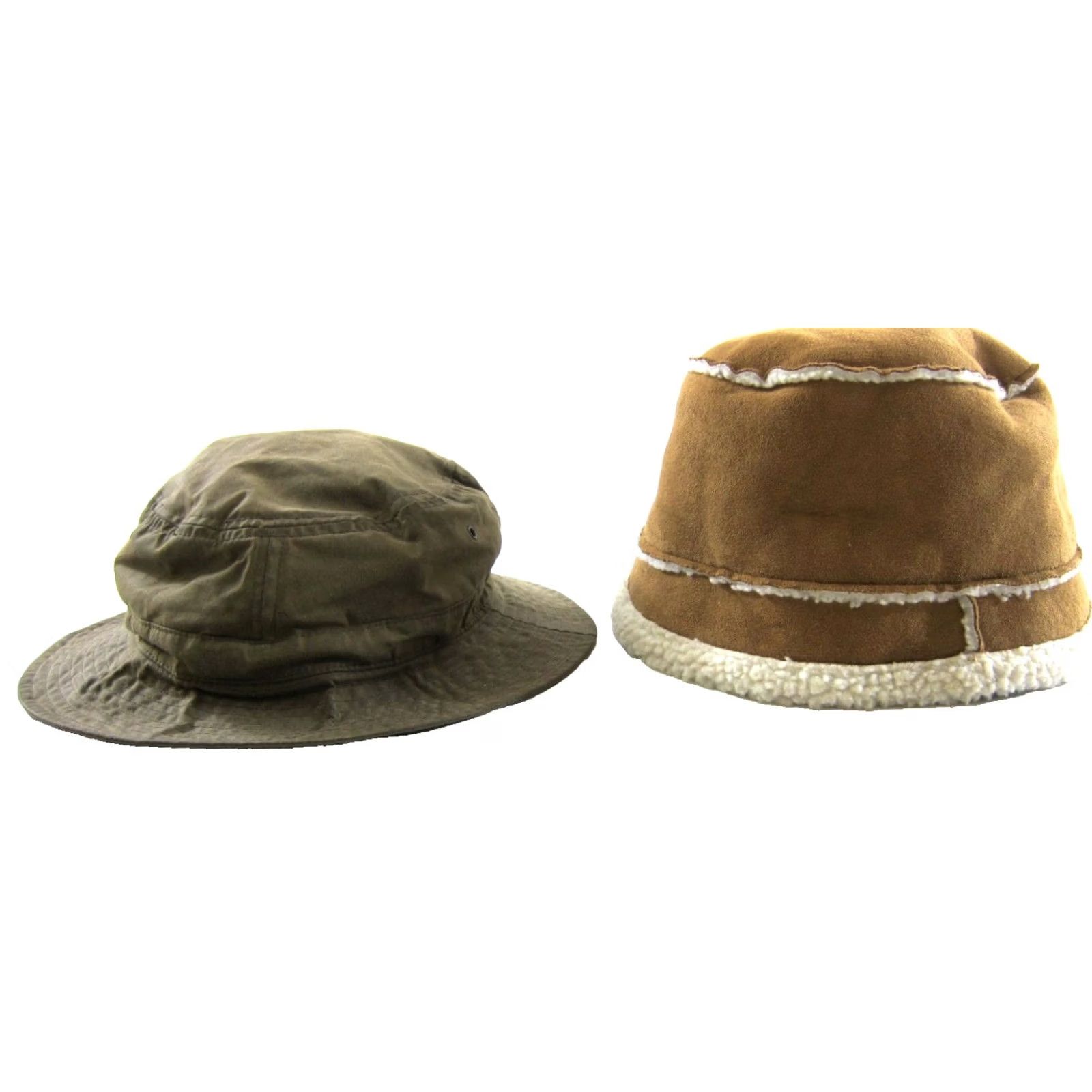 Gap Gap Brown Cotton Waxed Bucket Hat S/M Women Size ONE SIZE - 2 Thumbnail