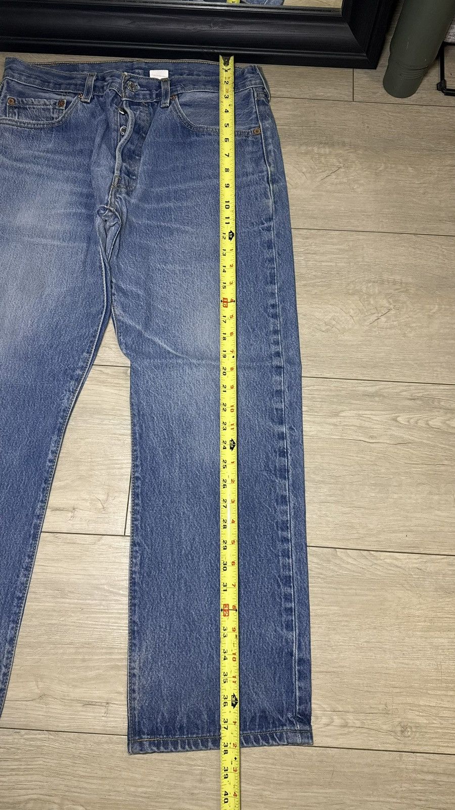 Levi's Vintage 1990s Levi’s 501 XX 34 x 32 Baggy Blue Wash Denim Size US 34 / EU 50 - 5 Thumbnail