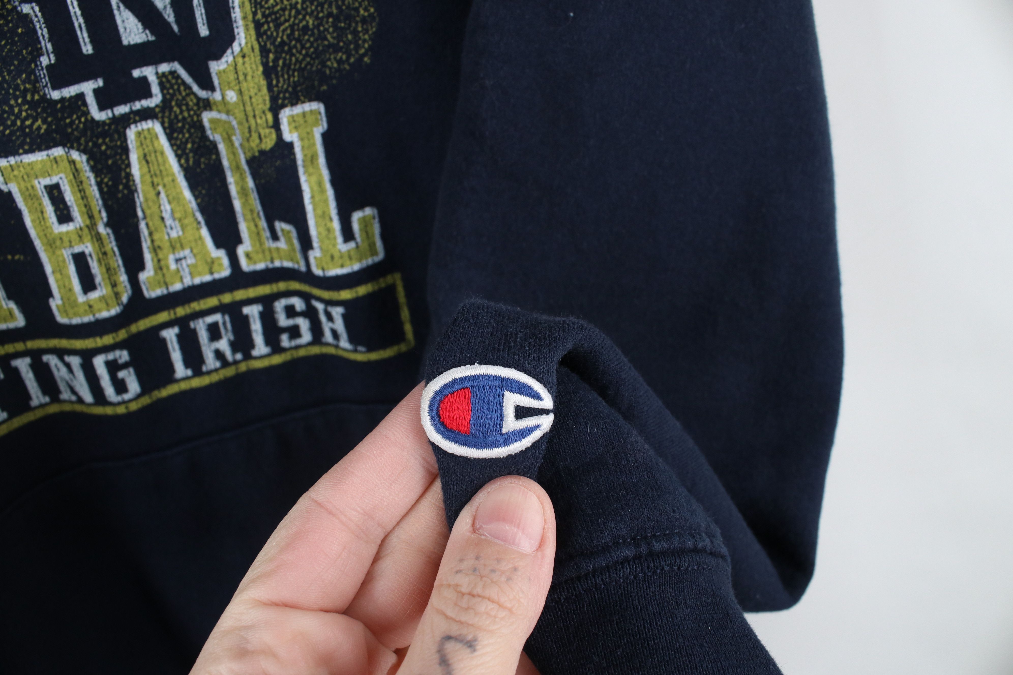 Champion × Vintage Vintage Champion Dame University Football Half Zip Hoodie Size US L / EU 52-54 / 3 - 4 Thumbnail