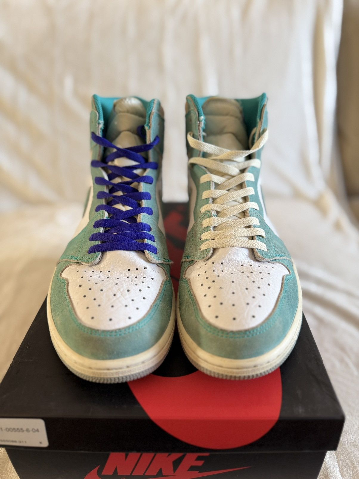 Nike Air Jordan 1 Retro Turbo Green Size 12 White 2019