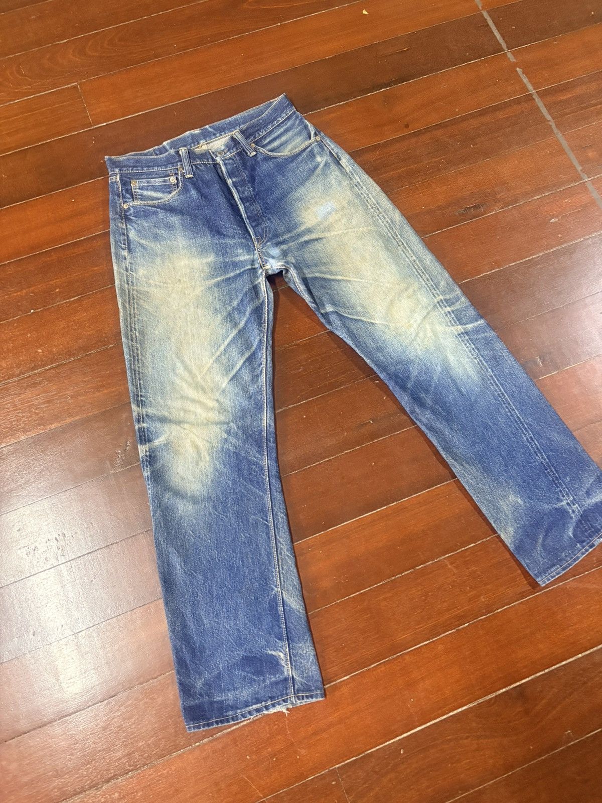 Warehouse & Co. vintage Warehouse 1001 indigo distressed rework selvedge Size US 34 / EU 50 - 2 Thumbnail