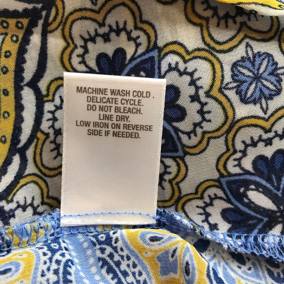 Other db Established 1962 Paisley V-Neck Short Sleeve Blouse L Size L / US 10 / IT 46 - 5 Thumbnail
