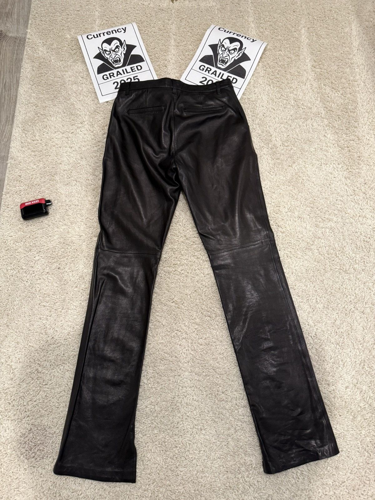 Iro IRO Paris Lamb Leather Boot Cut Pants Size US 30 / EU 46 - 2 Thumbnail