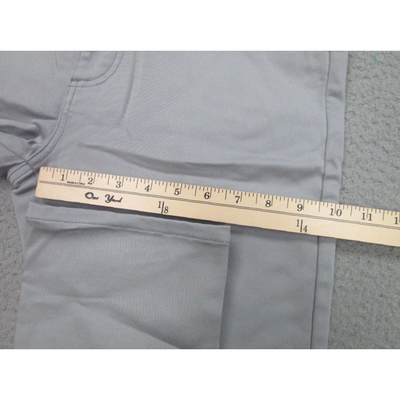johnnie-O JOHNIE-O Slim Fit Chino Pants Mens Gray 30x34 Straight Leg Cotton Blend Preppy Size US 30 / EU 46 - 6 Thumbnail