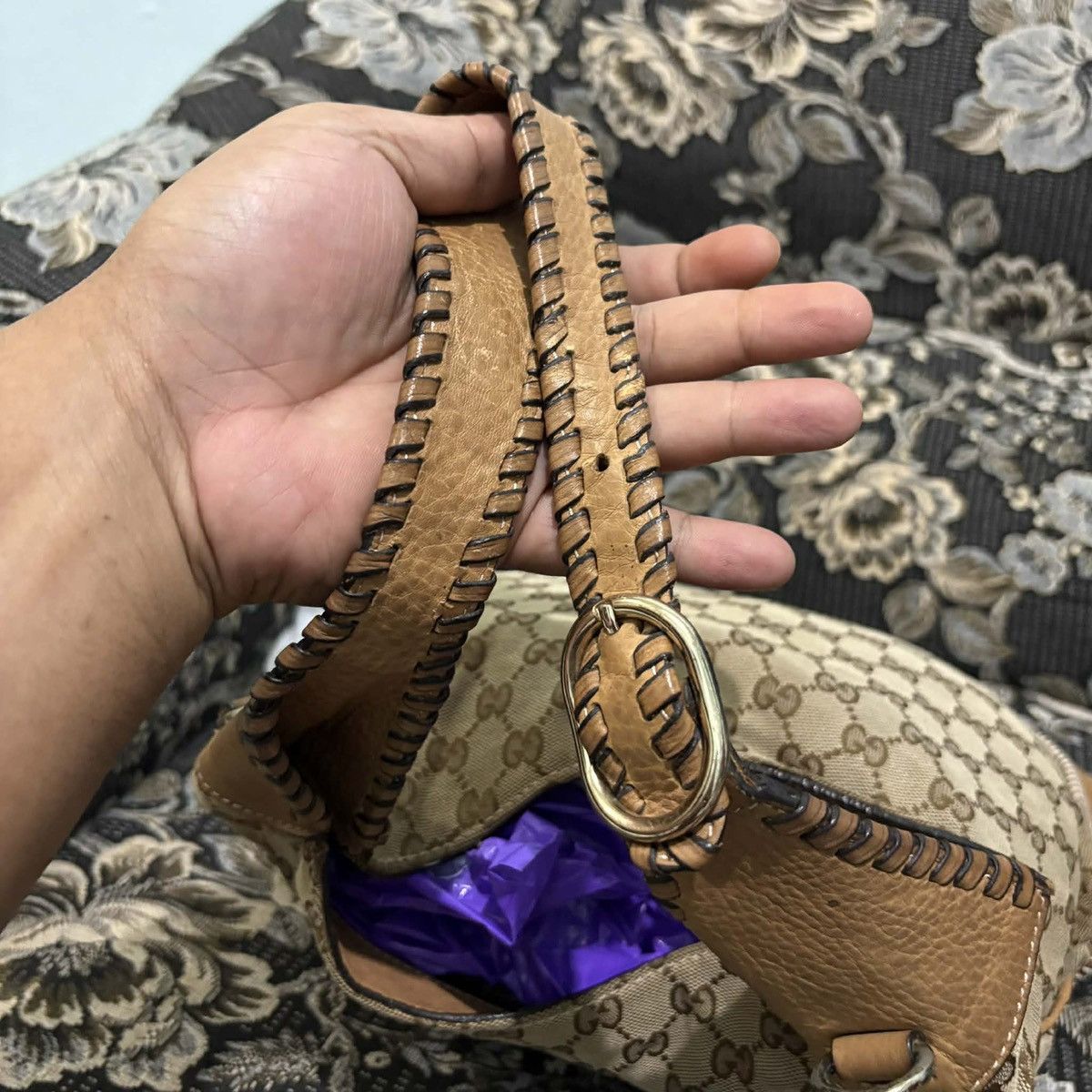 Gucci 🔥GUCCI THE NEW JACKIE HOBO BAG MONOGRAM Size ONE SIZE - 9 Thumbnail