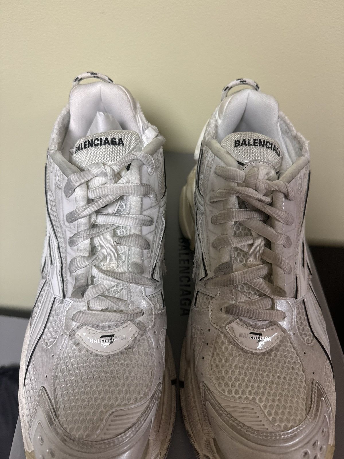 Balenciaga Balenciaga White runner 47 Size US 14 / EU 47 - 4 Thumbnail
