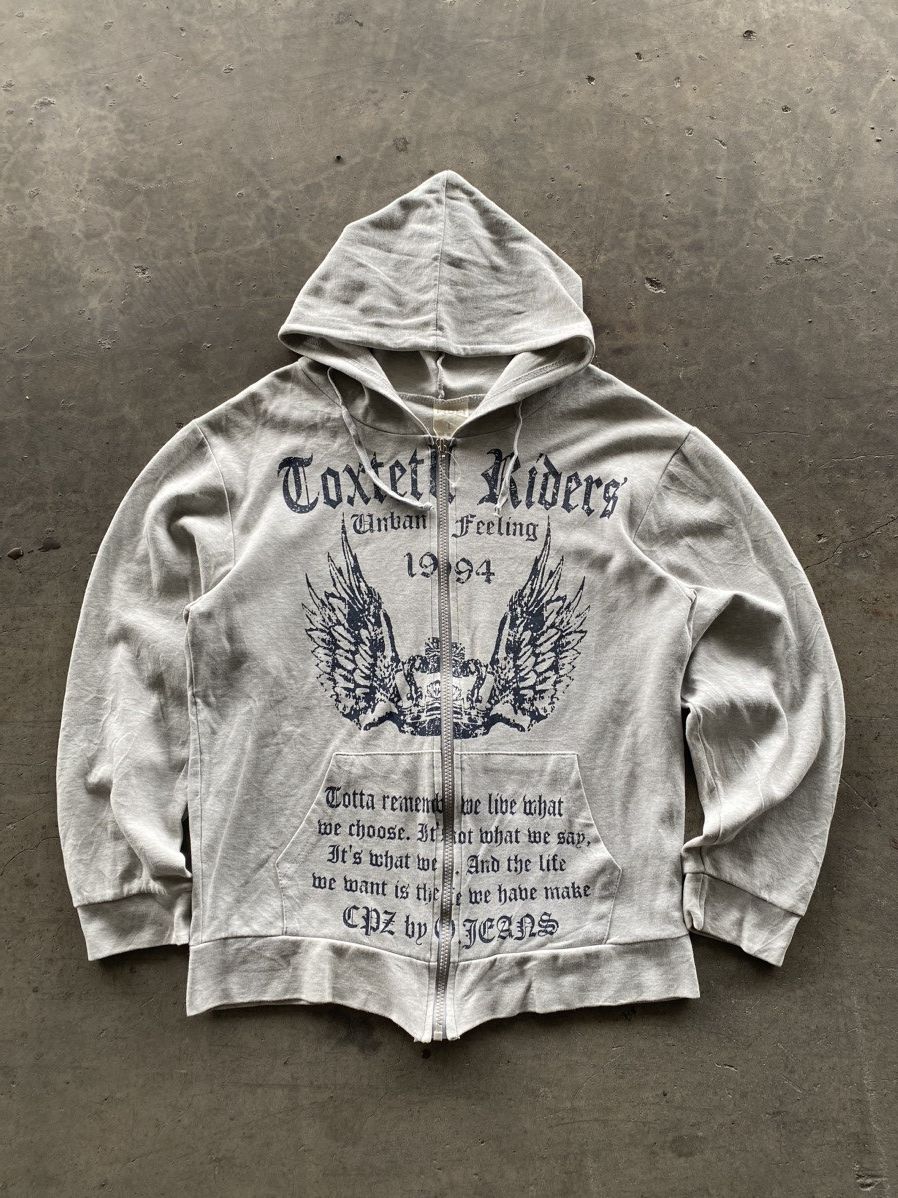 2000s WOW - Death Poem Zip Hoodie