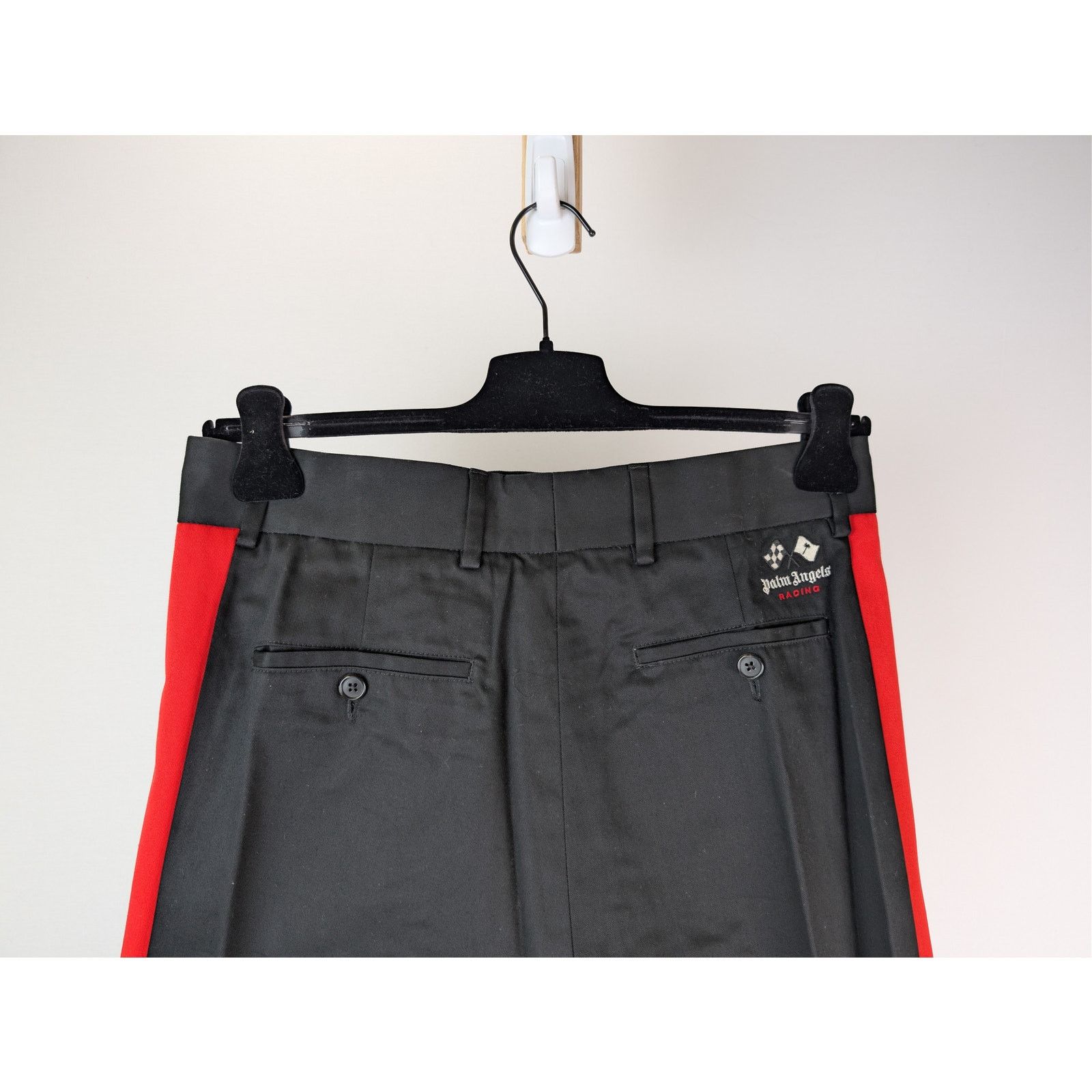 Palm Angels o1rshd1 Racing Chino Pants in Black / Red Size US 32 / EU 48 - 12 Thumbnail