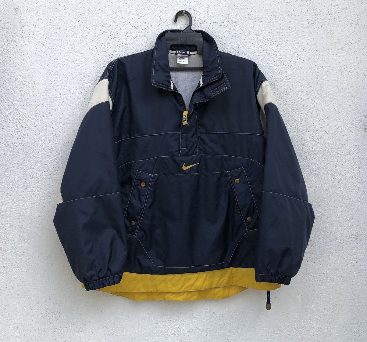 Nike Vintage Nike Nylon Pullover Anorak Half Zip Filled Jacket Size US L / EU 52-54 / 3 - 5 Thumbnail