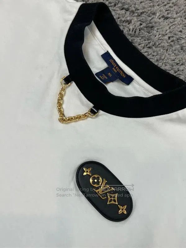 Louis Vuitton Louis Vuitton White Cotton Cropped T. Size XS / US 0-2 / IT 36-38 - 3 Thumbnail