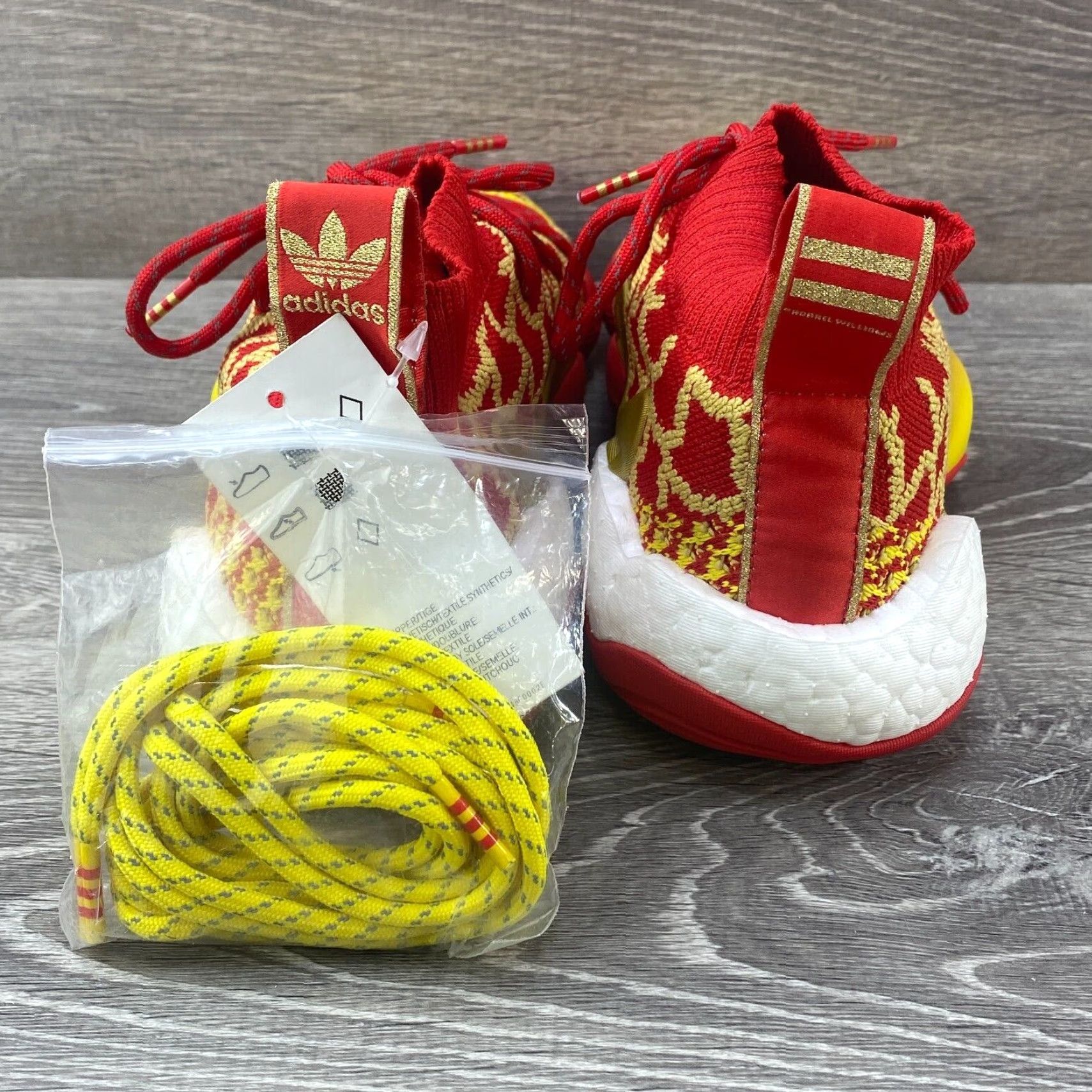 Adidas adidas Crazy BYW Pharrell Chinese Lunar New Year CNY EE8688 Red Gold Yellow SZ 7 Size US 7 / EU 40 - 6 Thumbnail