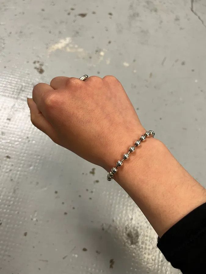 Gucci Gucci Silver Metal Ball Chain Toggle Bracelet Size ONE SIZE - 2 Thumbnail