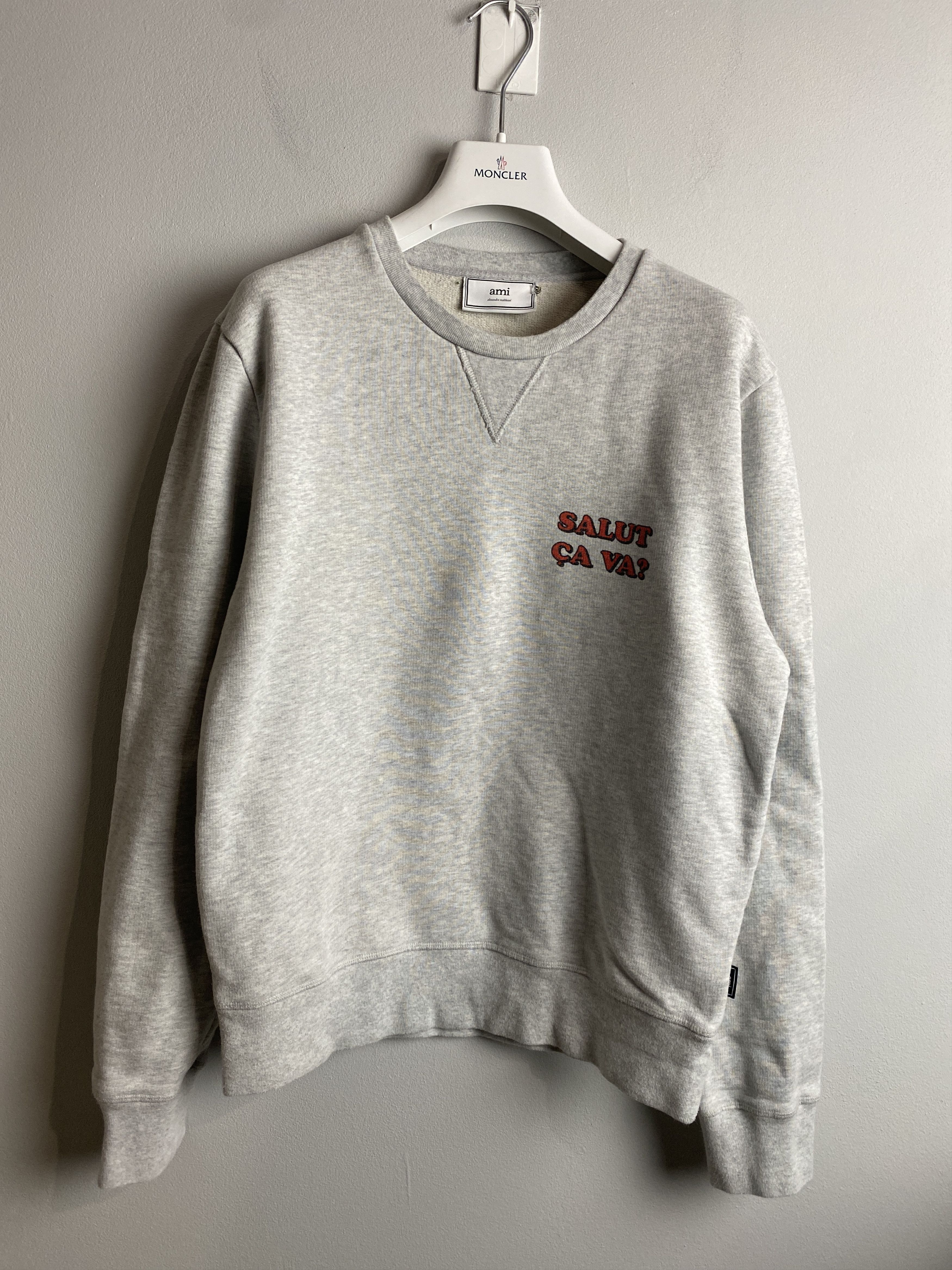 AMI Ami Salut Ca Va printed sweatshirt crewneck Size US S / EU 44-46 / 1 - 1 Thumbnail