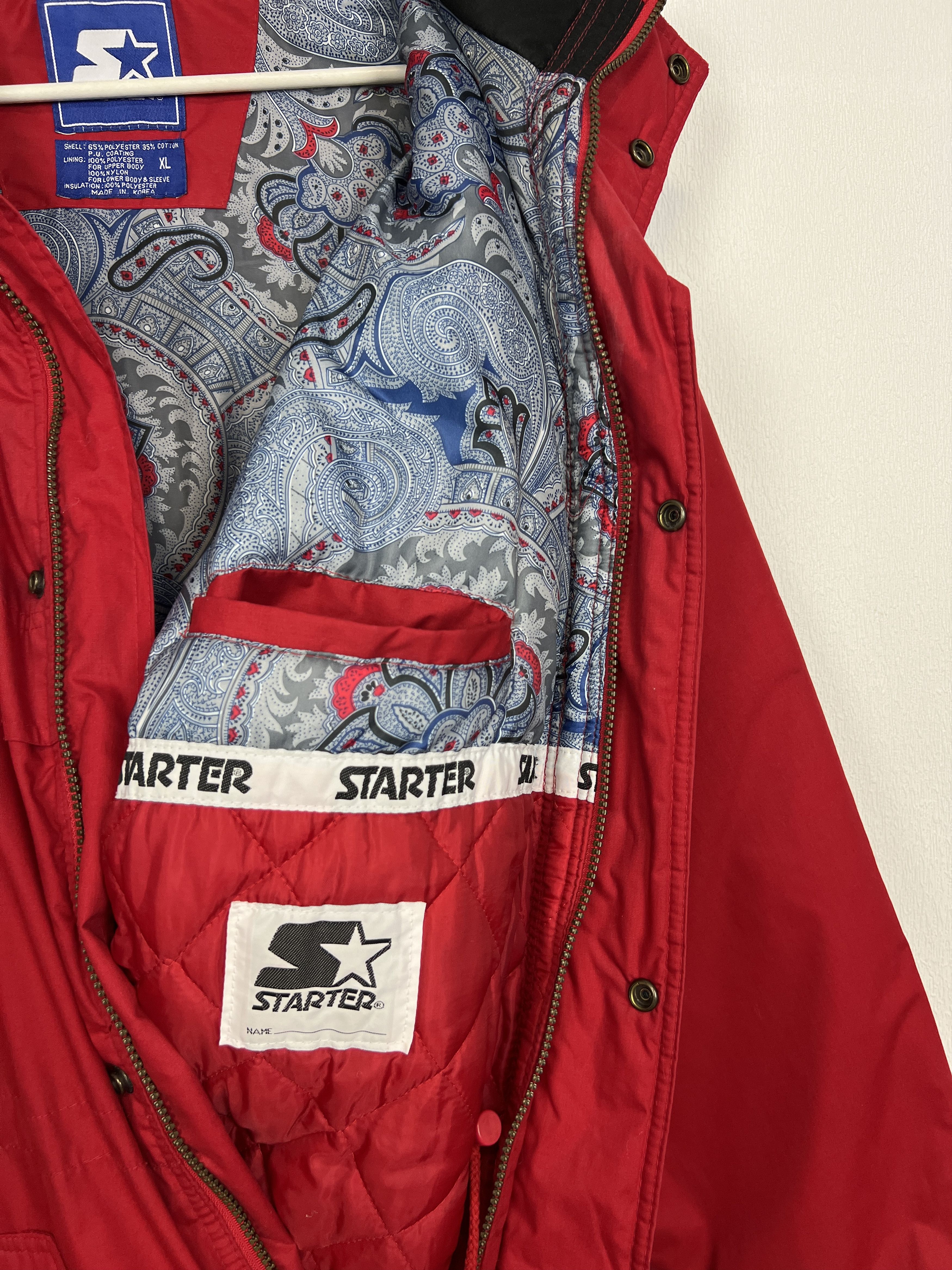 Starter Vintage Starter UNLV Running Rebels Long Bomber Jacket Size US XL / EU 56 / 4 - 14 Thumbnail