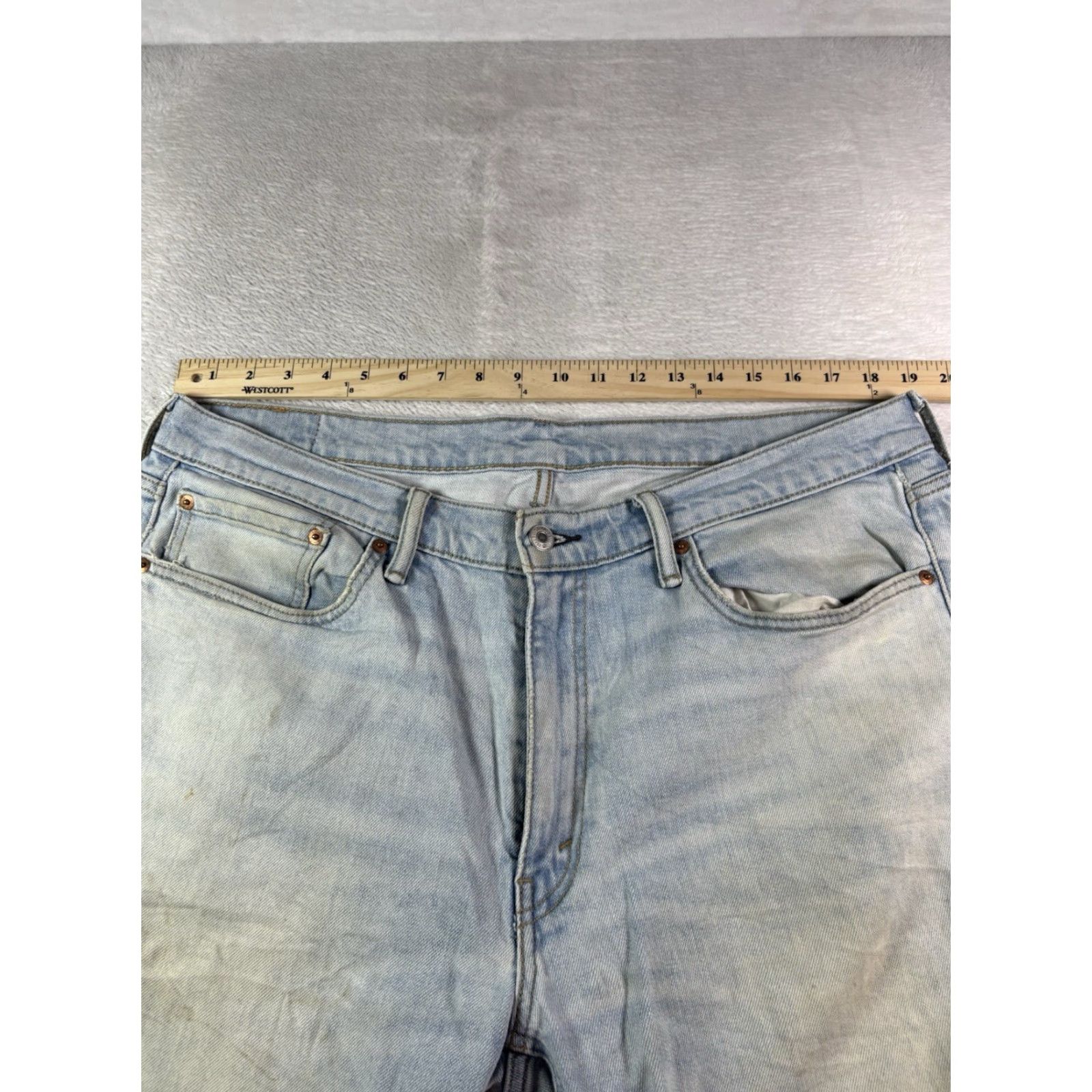 Levi's Levi's 541 Jeans Men’s Size 36x34 Straight Leg Fit Light Blue Wash Denim Size US 36 / EU 52 - 7 Thumbnail