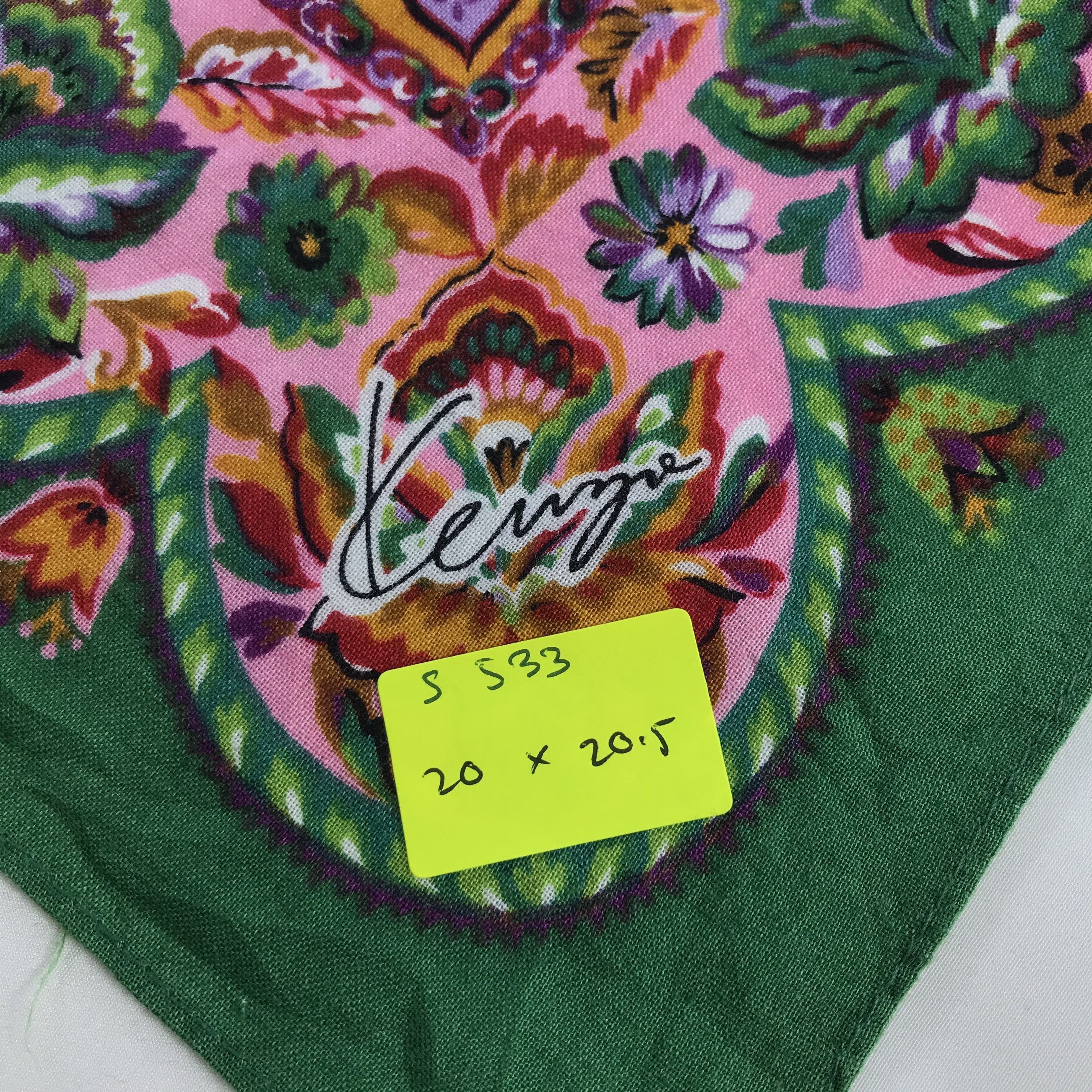 Kenzo × Vintage Kenzo Bandana / Handkerchief / Neckerchief - S533 Size ONE SIZE - 5 Thumbnail