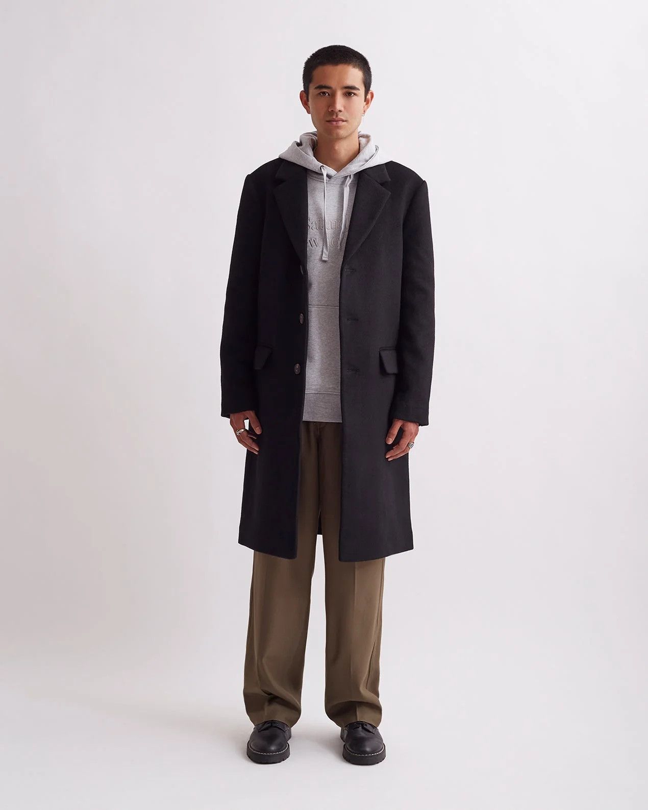 Saturdays NYC Saturdays New York City Morgan Topcoat Black Size US XL / EU 56 / 4 - 3 Thumbnail