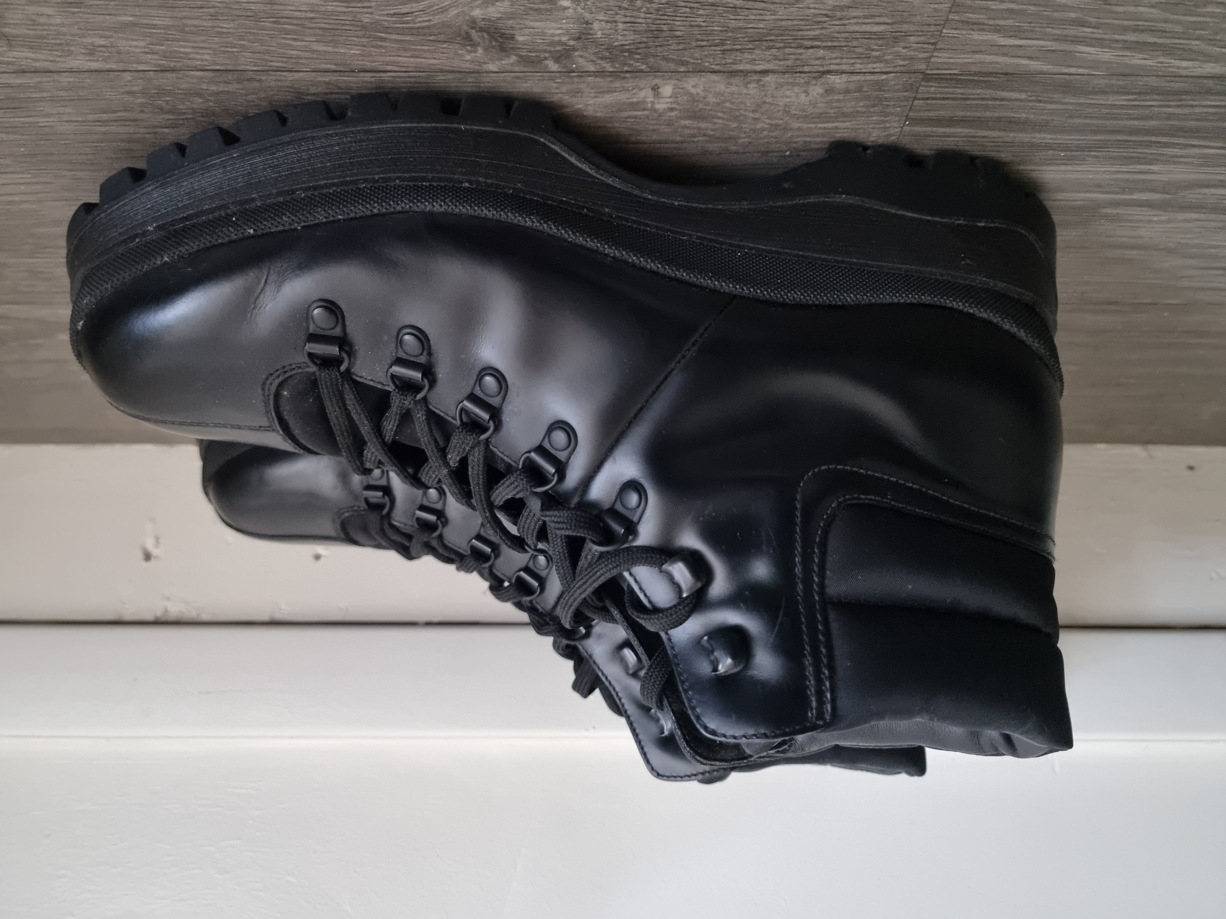 image of Prada Hiking Boots in Black, Men's (Size 10.5)