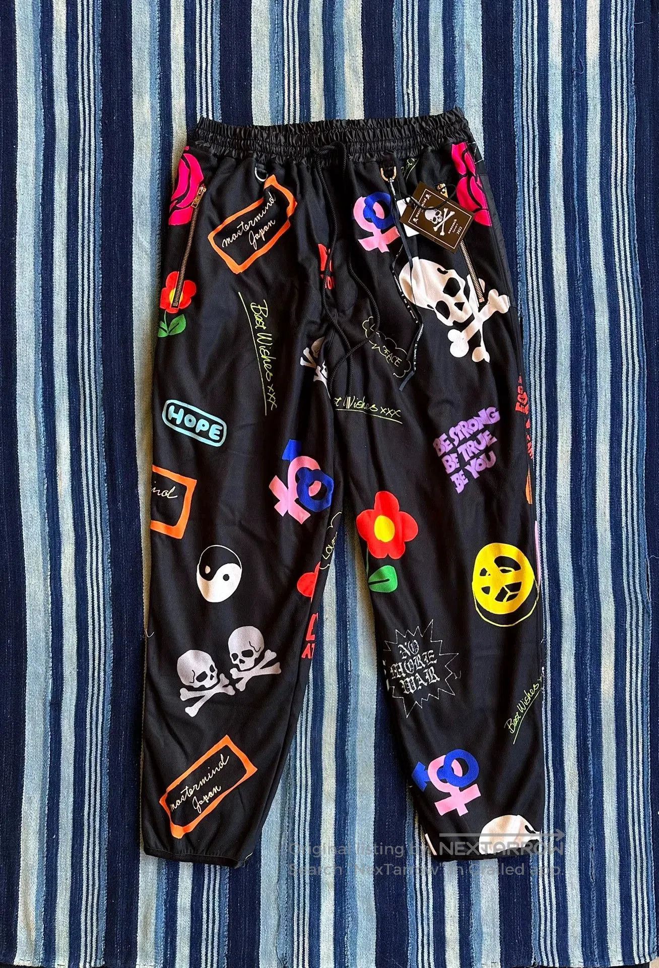 Mastermind Japan mastermind japan black base pants with graphics. Size US 34 / EU 50 - 1 Thumbnail