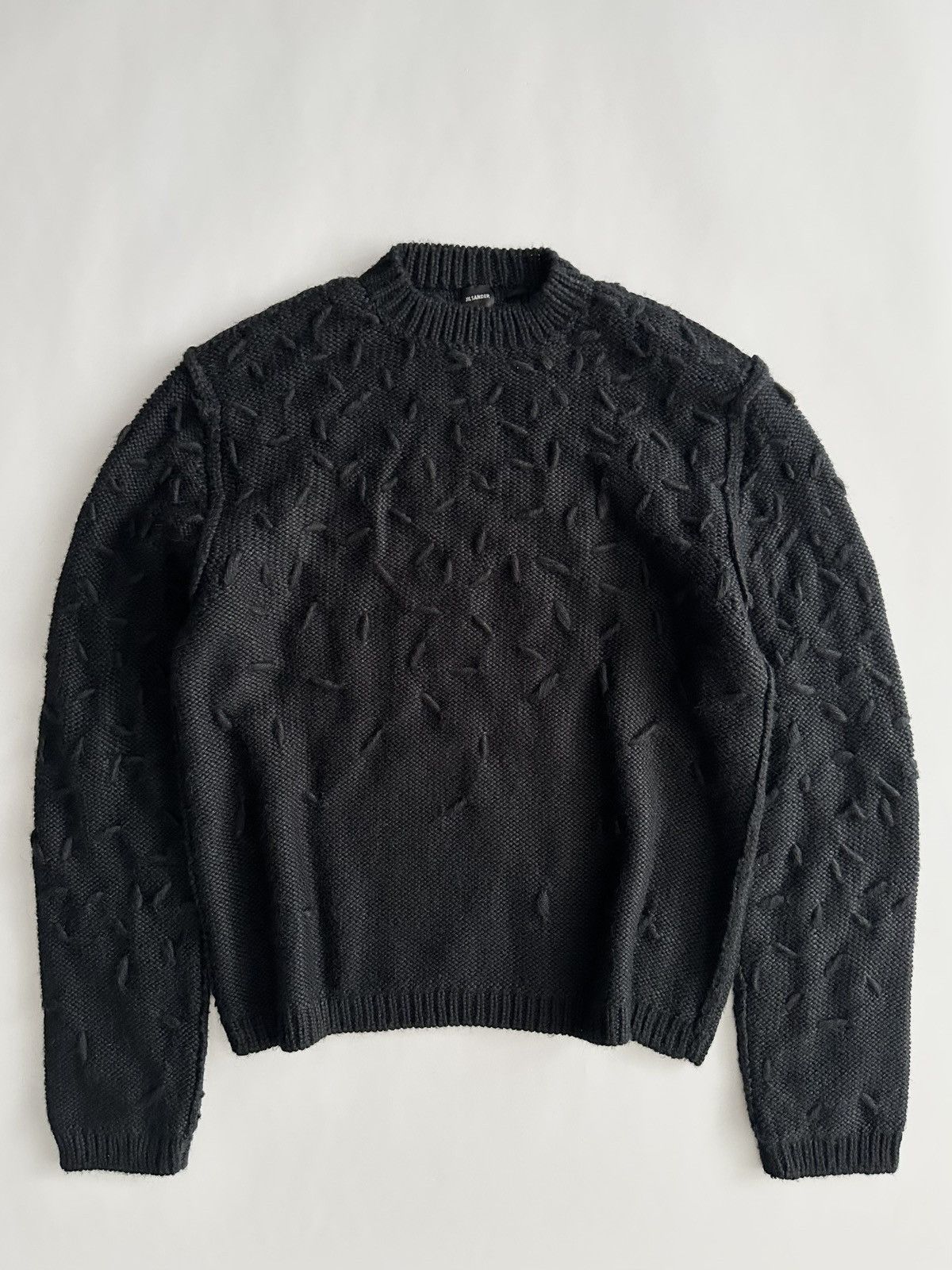 Jil Sander Jil Sander Early 2000’s Heavy Alpaca Textured Sweater Size US L / EU 52-54 / 3 - 1 Thumbnail