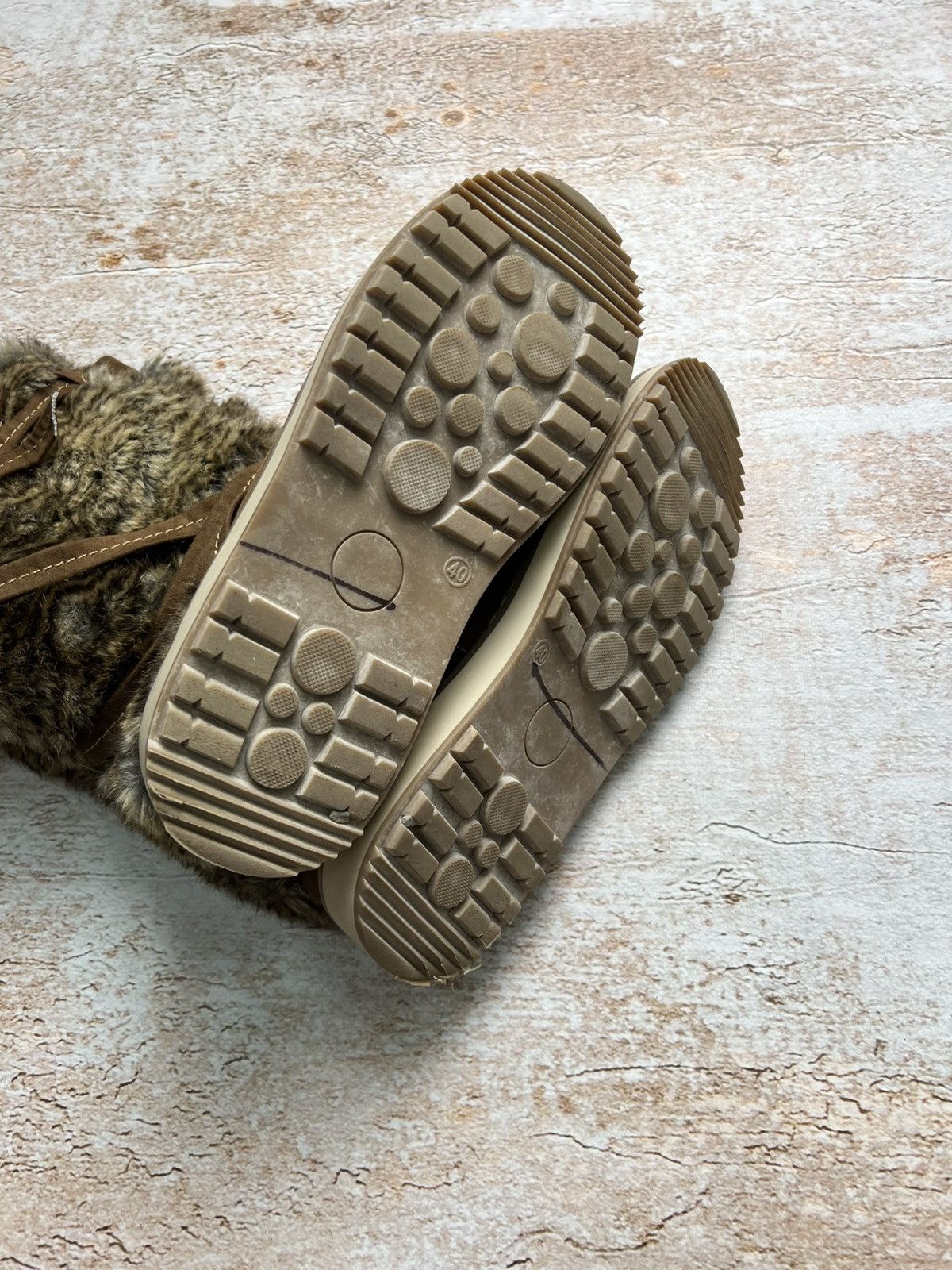 Japanese Brand Vintage fluffy fur boots Size US 9 / IT 39 - 8 Thumbnail
