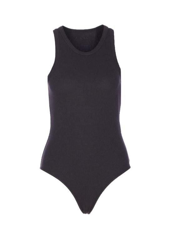 Alaia ALAIA Women Bodysuit Tops AA9B0382J085B 995 Black Size S / US 4 / IT 40 - 1 Thumbnail