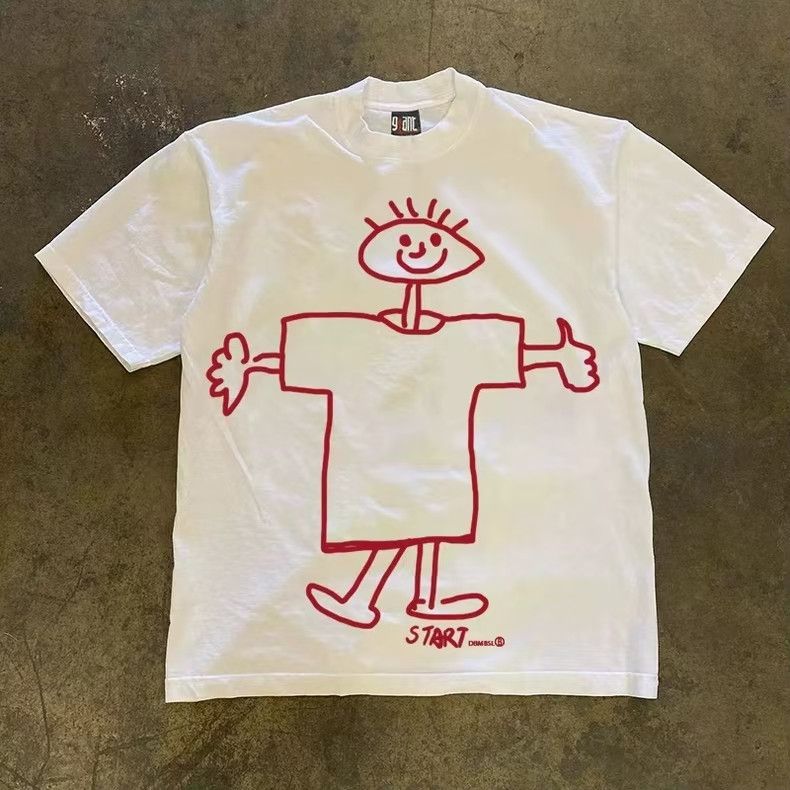 Vintage Street fashion retro boy print t-shirt Size US M / EU 48-50 / 2 - 1 Thumbnail
