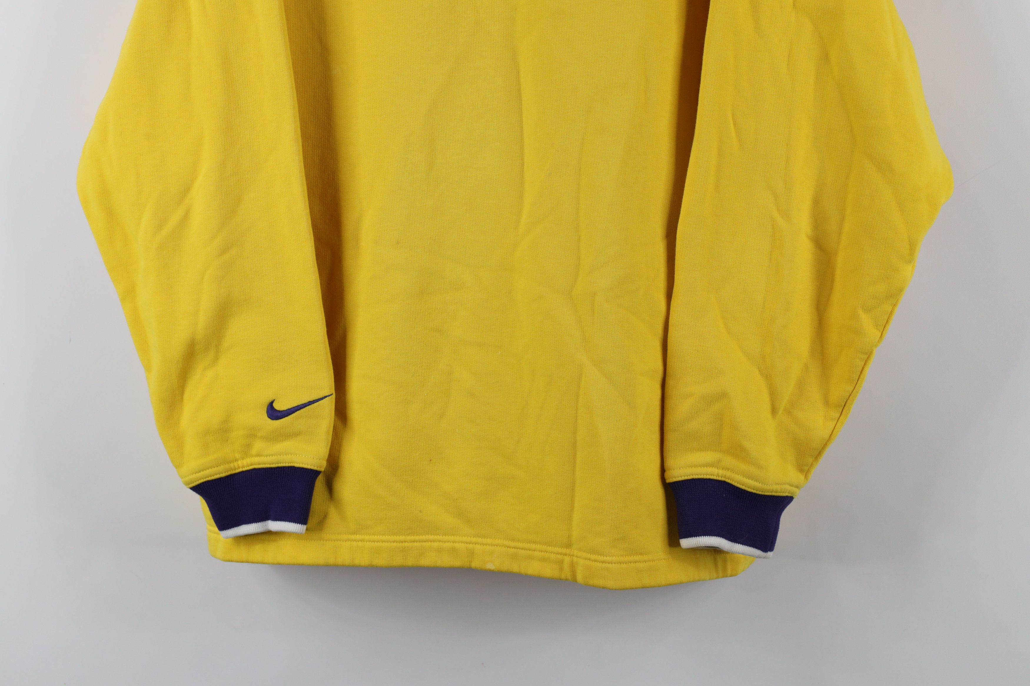 Nike × Vintage Vintage 90s Nike Scott Mini Swoosh Half Zip Sweatshirt Size M / US 6-8 / IT 42-44 - 3 Thumbnail