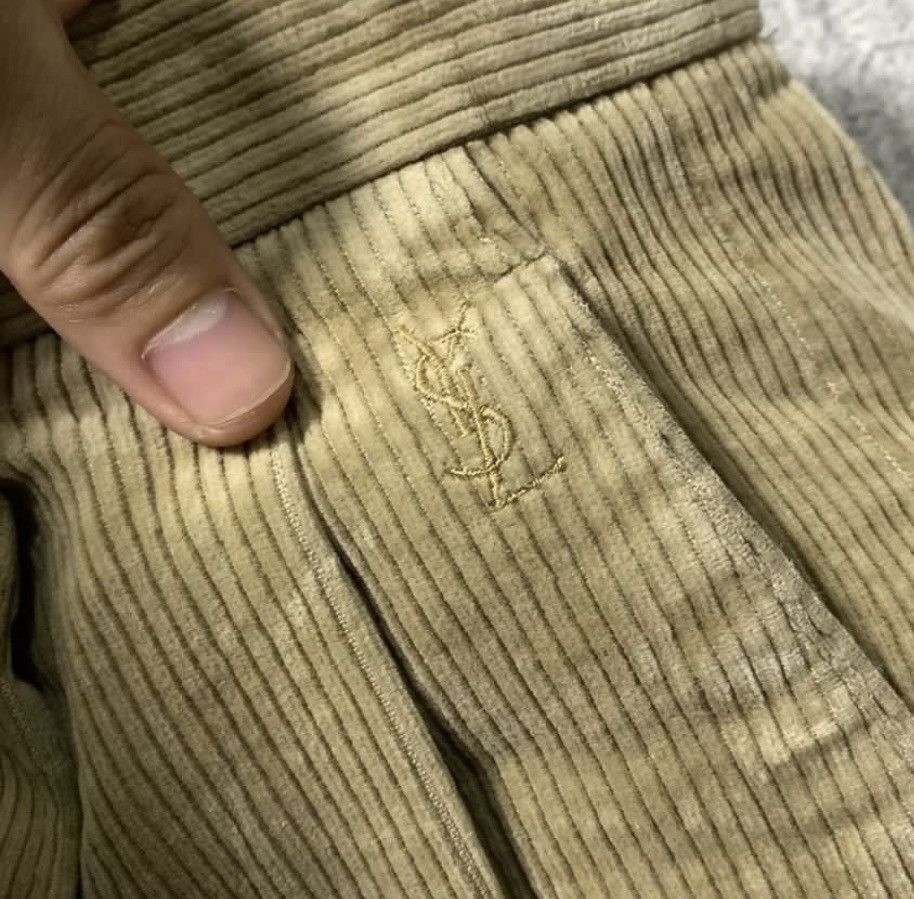 Yves Saint Laurent Vintage YSL Yves Saint Laurent Corduroy Pants Size US 36 / EU 52 - 4 Thumbnail
