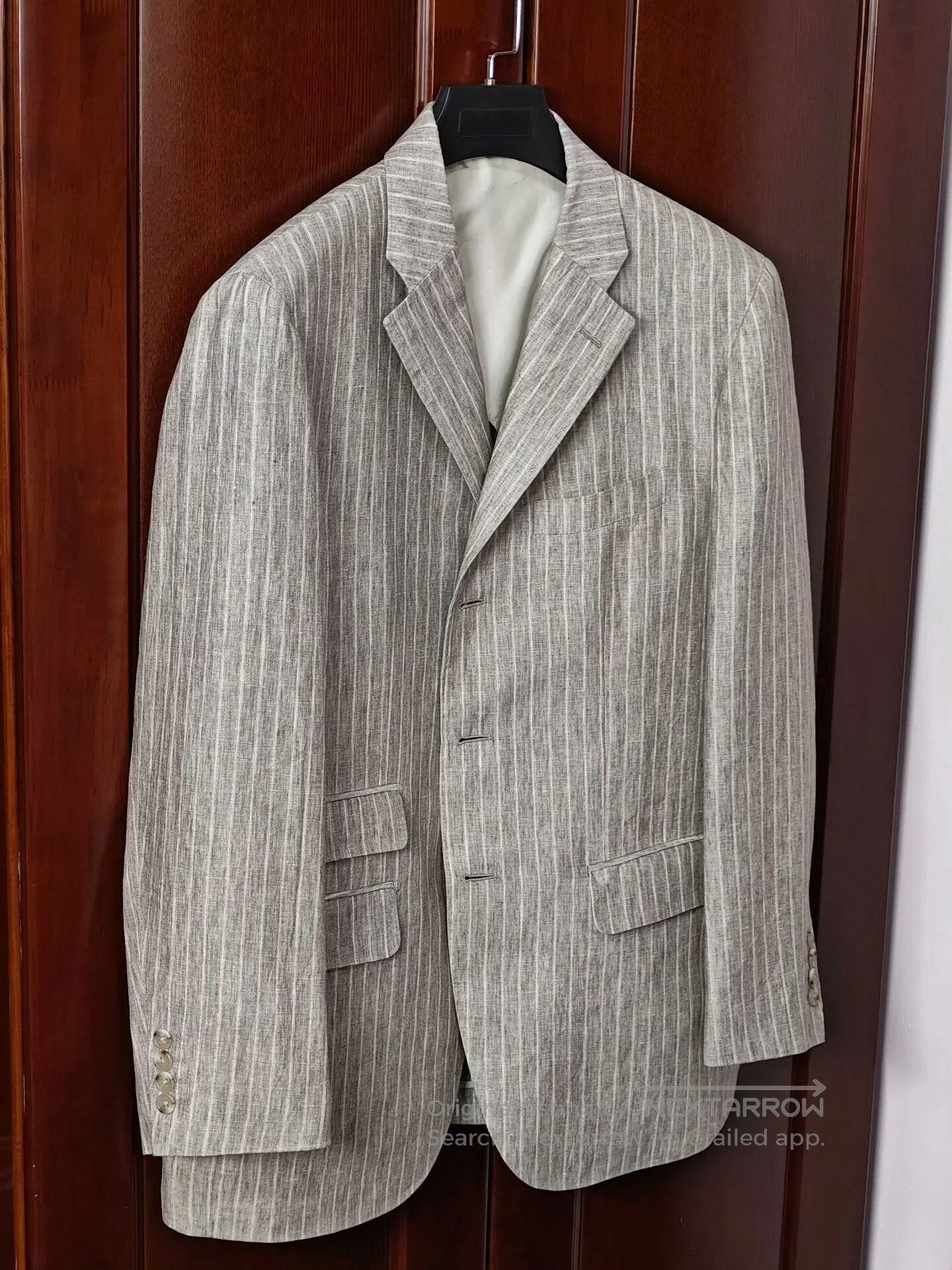 Zanieri Custom Italian Linen Blend Suit Jacket. Size US L / EU 52-54 / 3 - 1 Thumbnail