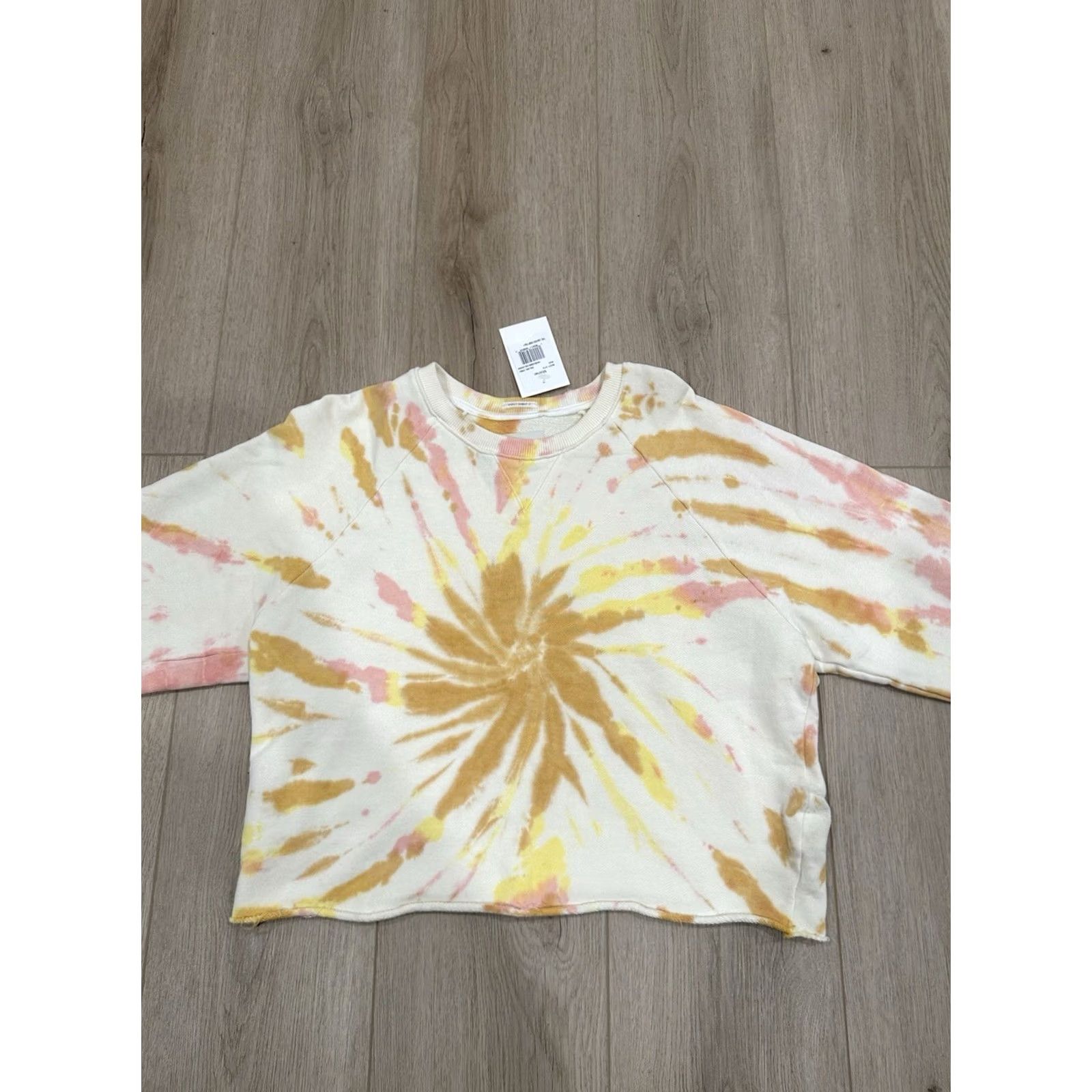 MOTHER Mother The Loafer Crop Fray Delusional Shirt Pink Size S NWT Size S / US 4 / IT 40 - 3 Thumbnail
