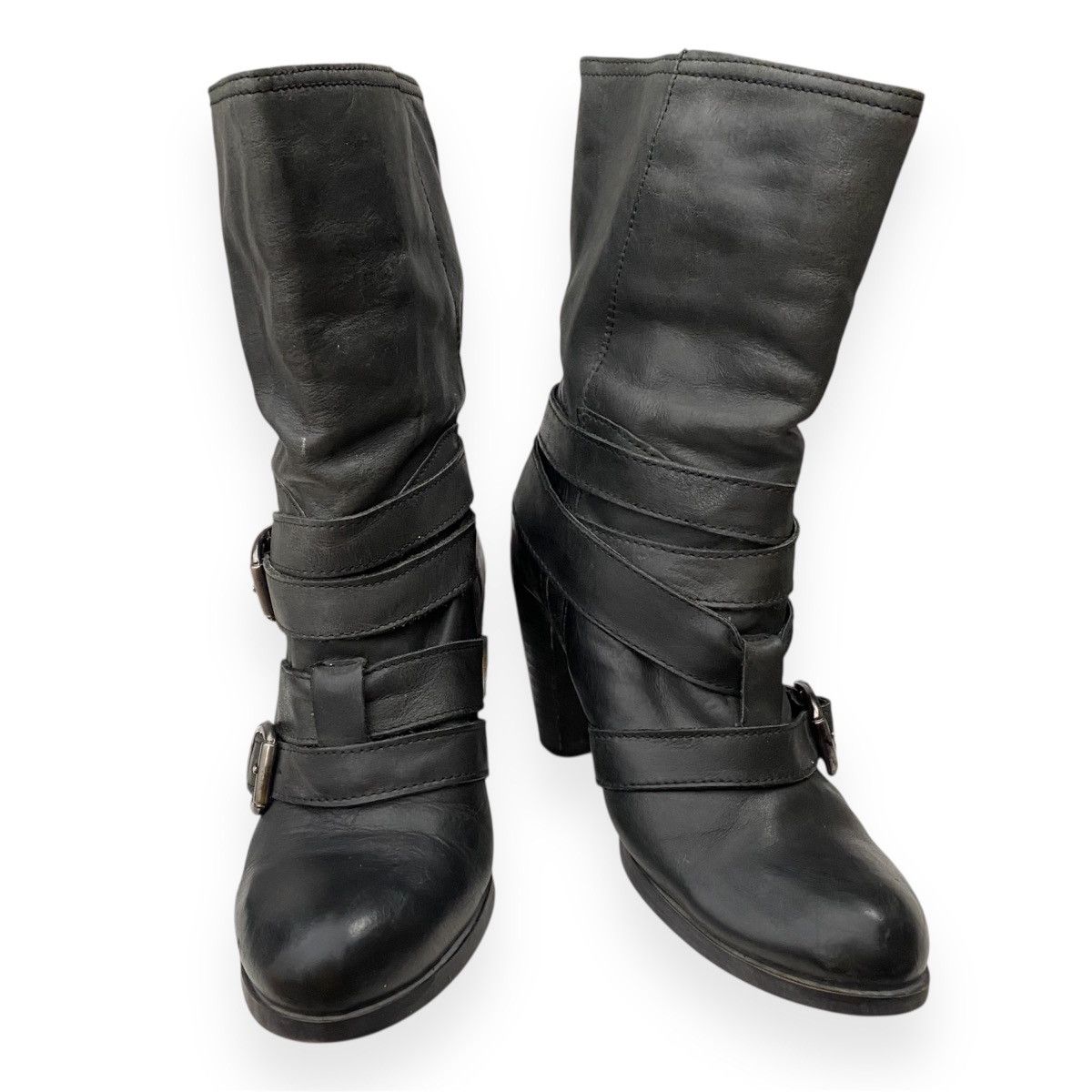 If Six Was Nine × Japanese Brand × Le Grande Bleu (L.G.B.) Vintage wrap bondage black boots Size US 5 / IT 35 - 3 Thumbnail