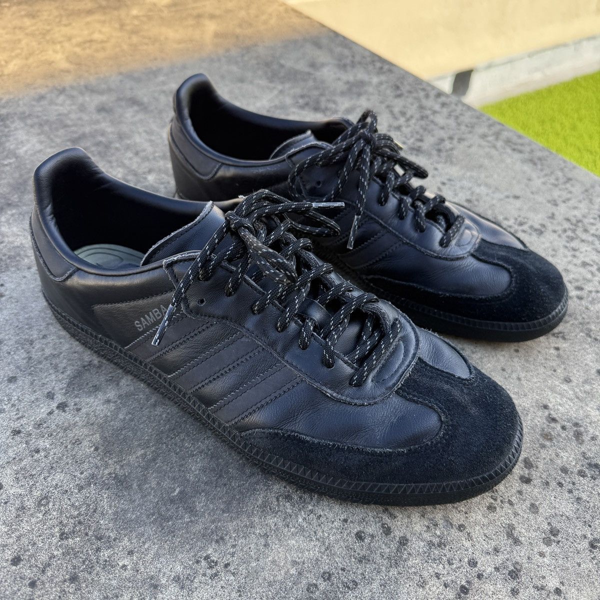 Adidas × Pharrell Adidas X Pharrell Samba Black Sneakers Size US 10.5 / EU 43-44 - 5 Thumbnail