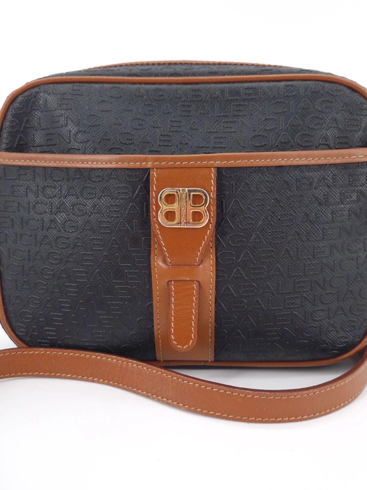 Balenciaga Balenciaga Vintage BB Monogram Reporter Crossbody Bag Size ONE SIZE - 4 Thumbnail