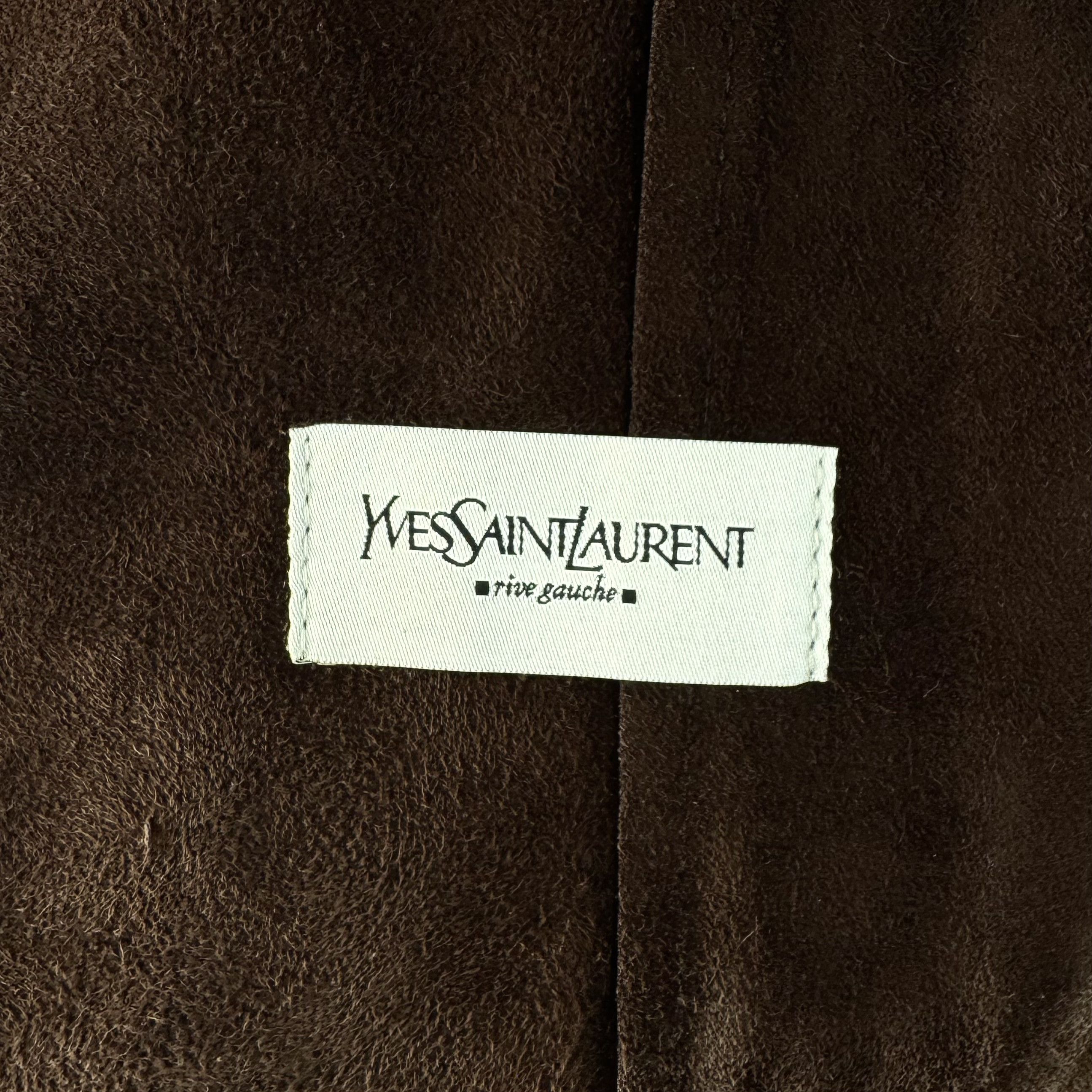 Yves Saint Laurent Yves Saint Laurent Rive Gauche Suede Jacket Size L / US 10 / IT 46 - 13 Thumbnail