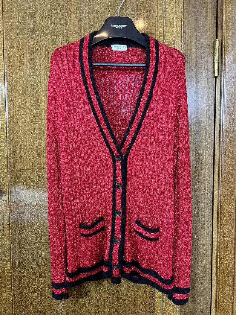 Yves Saint Laurent Saint Laruent 21 FW fine sparkle knit sweater 2502-Nextarro Size L / US 10 / IT 46 - 1 Thumbnail