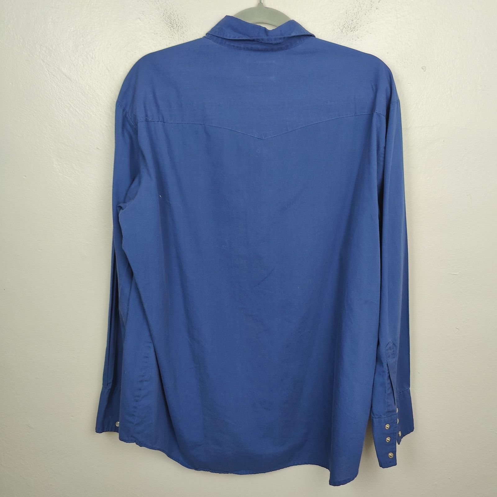 Other Vintage Blair Pearl Snap Shirt Men Large Navy Blue Cowboy Size US L / EU 52-54 / 3 - 4 Thumbnail