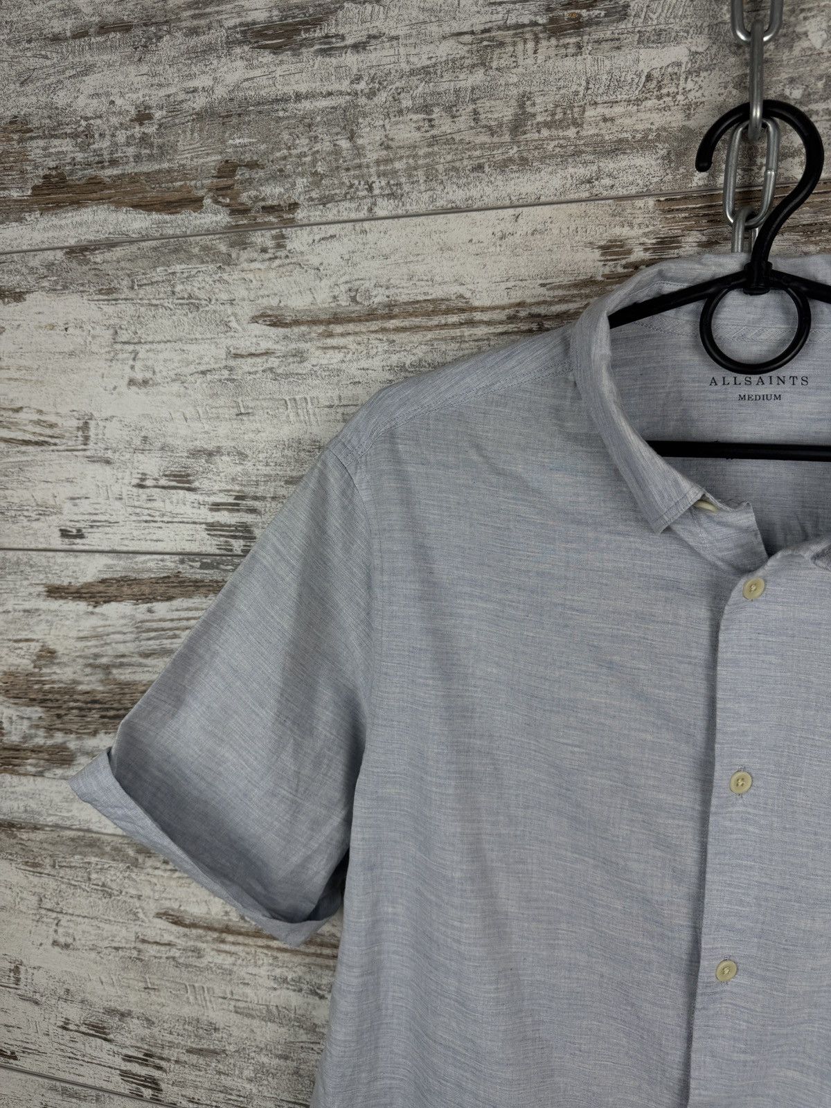 Allsaints × Japanese Brand × Vintage Mens Vintage AllSaints Avila SS shirts button up luxury Size US M / EU 48-50 / 2 - 3 Thumbnail