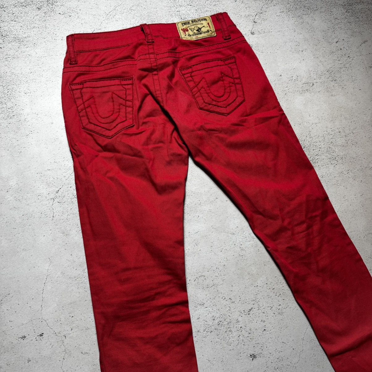 True Religion 🔥rare🔥true religion billy red jeans avant garde y2k Size 30" / US 8 / IT 44 - 2 Thumbnail