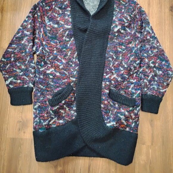 Other Vintage Granny Grandma Mohair Wool Cardigan Sweater Size ONE SIZE - 3 Thumbnail
