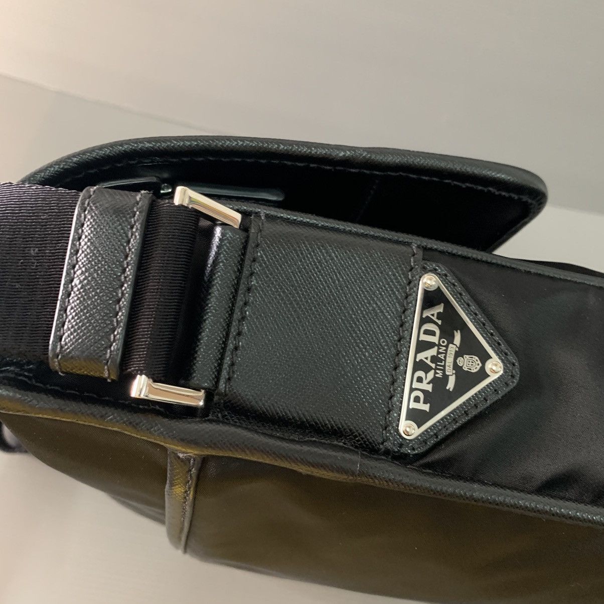 Prada Prada Nylon Black Mesengger Bag Size ONE SIZE - 7 Thumbnail